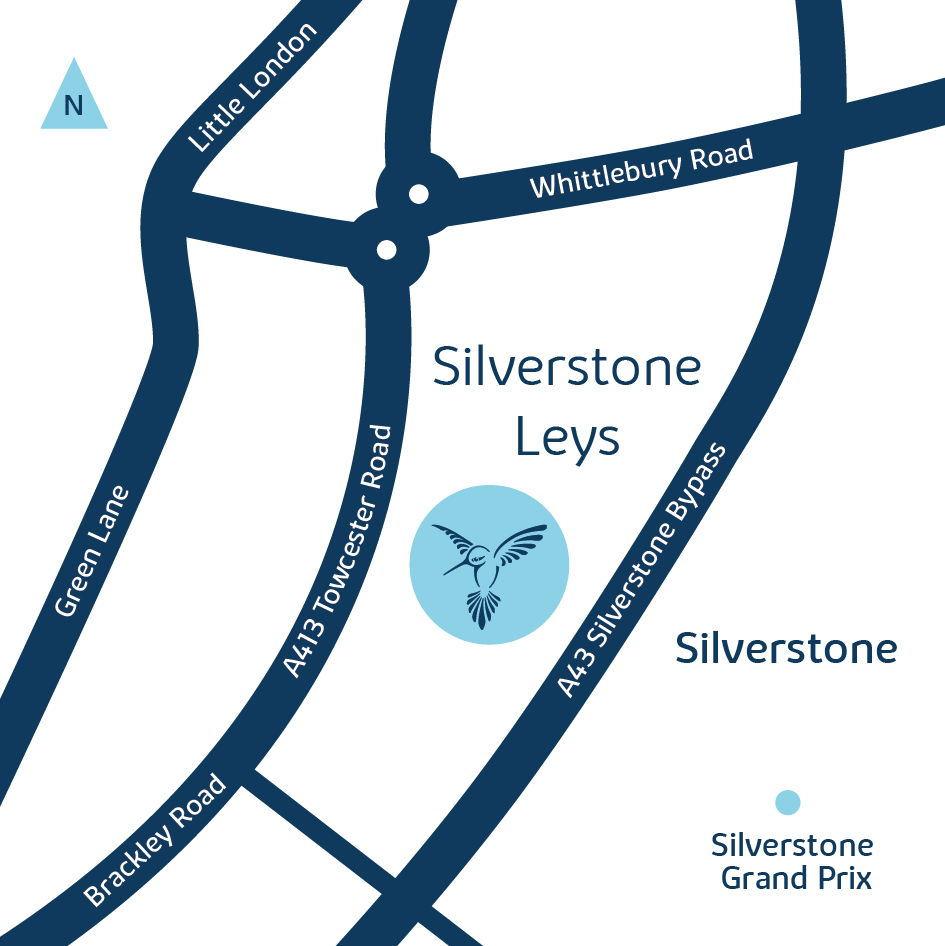 Development map for silverstone leys